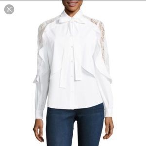 Belle + Sky white blouse shirt